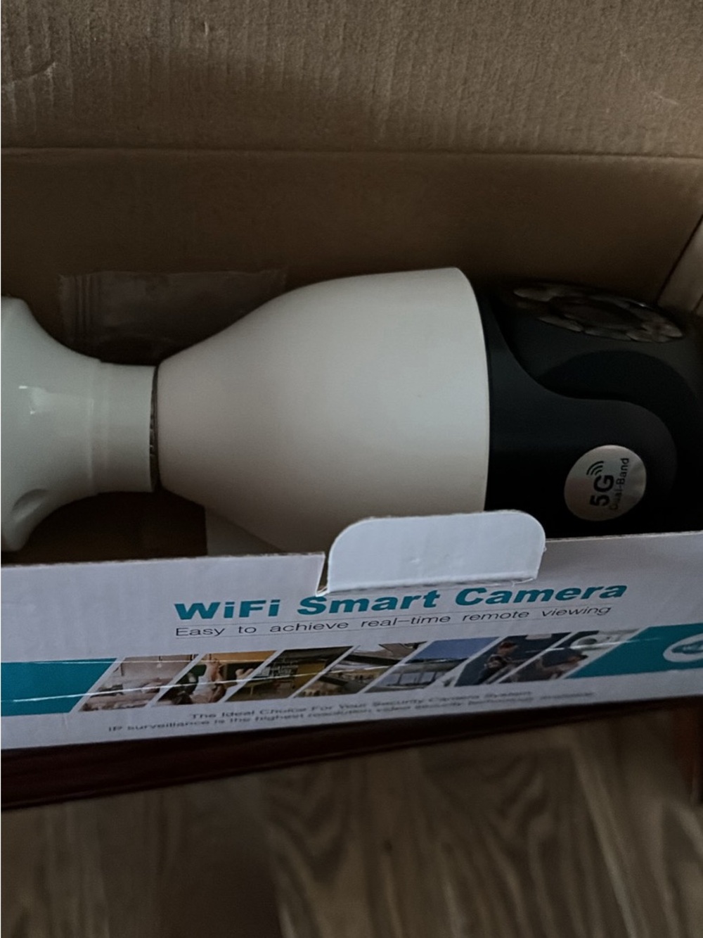 WiFi Smart Security Camera - White and Black